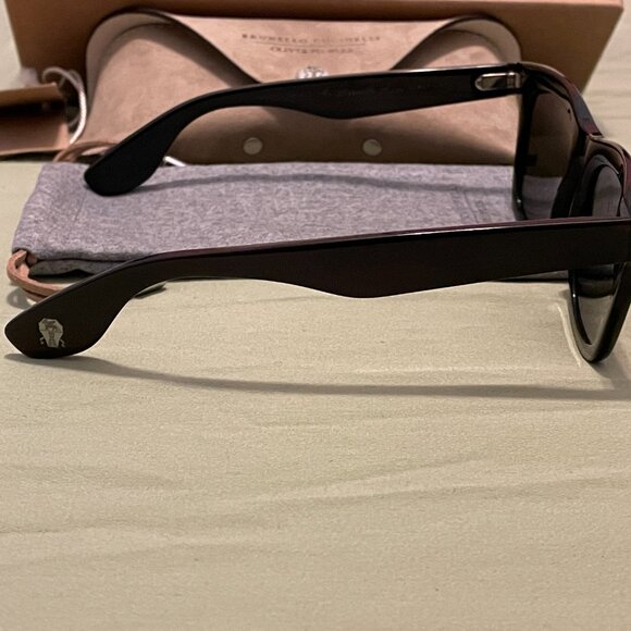 BRUNELLO CUCINELLI x OLIVER PEOPLES Mr. Brunello Horn Sunglasses - Picture 9 of 16